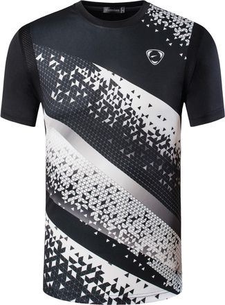 Jeansian Mens Sports Short Sleeves T-Shirt Running Tee Sportswear LSL231 Black L