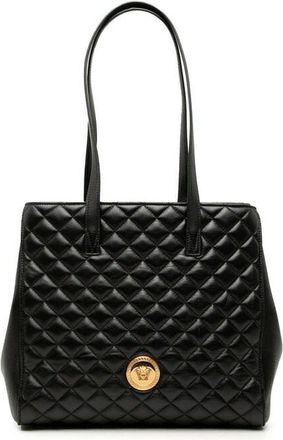 Versace Medusa Leather Tote Bag