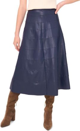 1.State Seamed Faux Leather Skirt in Midnight Sky at Nordstrom, Size 00