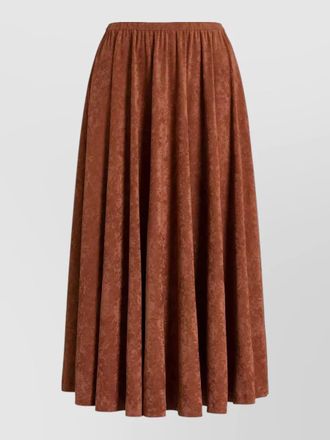 Alberta Ferretti belted waist midi dress high neckline