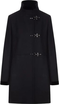Fay Virginia 3 Ganci - Dames - Mantel - Zwart - M - Wol - Jassen