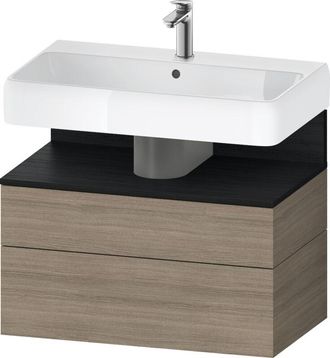 Duravit Duravit - Qatego Mueble Bajo Lavabo, 1 Extra&iacute;ble Y 1 Caj&oacute;n
