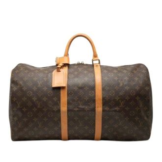 Louis Vuitton Pre-owned Weekend Bags, female, Brown, Size: ONE SIZE Pre-owned Keepall 55