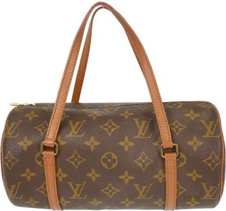 Louis Vuitton Papillon Handbag Monogram Canvas Brown Canvas Handbag (Pre-Owned)