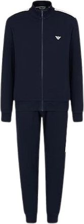 Emporio Armani Logo Band Trainingspak - Heren - Trainingspakken - Blauw - L - Katoen - Fitness