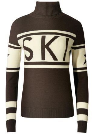 Perfect Moment Schild Roll-neck Merino Wool Sweater - Chocolate - S (UK8-10 / S)