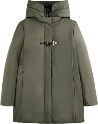 Fay Mid-Length High Collar Toggle Padded Jacket