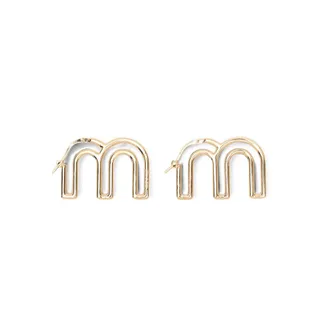 Miu Miu Logo-lettering Earrings