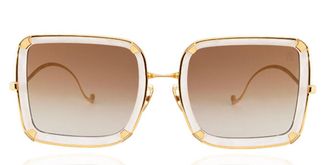 Anna-Karin Karlsson WHITE MOON Pearl Womens Sunglasses Gold Size 56