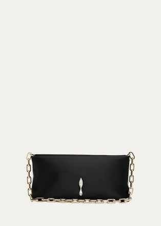 Christian Louboutin Maykimay Satin Top-Handle Bag