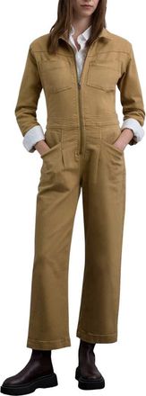 Scalpers Jumpsuit With Front Zipper in Mustard at Nordstrom, Size X-Small Eu