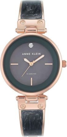 Anne Klein Bangle Grey Dial Ladies Watch AK-2512GYRG