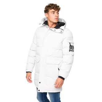 Crosshatch Milwaka Long Jacket Mens - White - Size X-Large