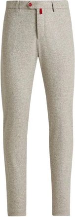 Kiton Broeken, Heren, Grijs, W35, Wol, Wol Kasjmier Broek