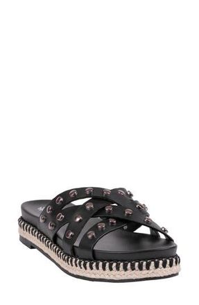 Good Choice Shoes Loola Studded Espadrille Sandal in Black at Nordstrom Rack, Size 9.5