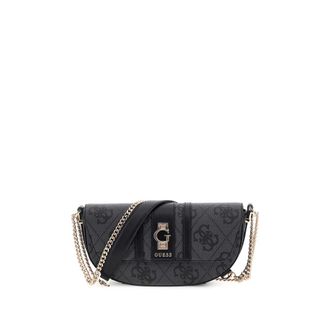 Guess Cross Body Bags, female, Black, Size: ONE SIZE Coal Logo Handbag Urban Elegance