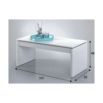 Forés Fores - Mesa Centro elevable Attuale Blanco