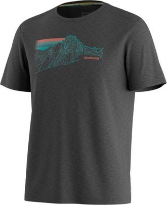 Smartwool Alpine Trace Active Short Sleeve Graphic Tee Merinoshirt f&uuml;r Herren | grau