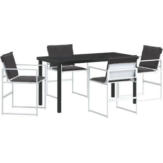 vidaXL Vidaxl - Conjunto De Comedor De Jard&iacute;n 5 Pcs Blanco 140 X 70 X 73 Cm