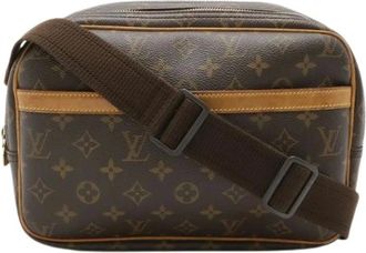 Louis Vuitton Pre-owned Cross Body Bags, male, Brown, Size: ONE SIZE Pre-owned Reporter PM Monogram Shoulder Bag