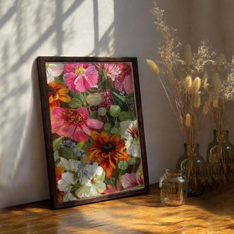 Dmora Cuadro Melarelo, Estructura De Madera Nobilitada, 33x48h Cm Multicolor