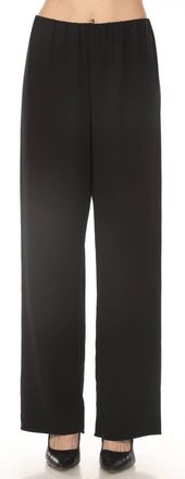 Joseph Ribkoff Pull On Twill Wide Leg Pants In Black
