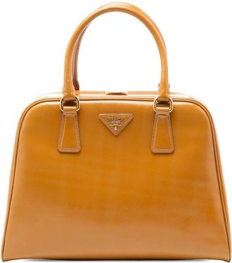 Prada Pre-owned Prada Saffiano Vernice Pyramid Frame Handbag Ladies LZ2YM1FR5U4VQMCG