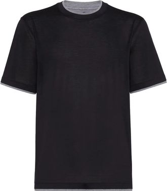 Brunello Cucinelli T-Shirt With Faux-Layering