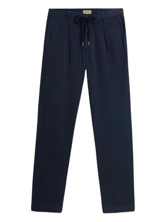 Woolrich pleated drawstring trousers - men - Cotton/Elastane - 3XL - Blue