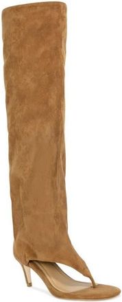 Azalea Wang Chandi Cuff Sandal in Tan at Nordstrom, Size 6.5