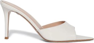 Gianvito Rossi Elle 85 mm muiltjes - Wit