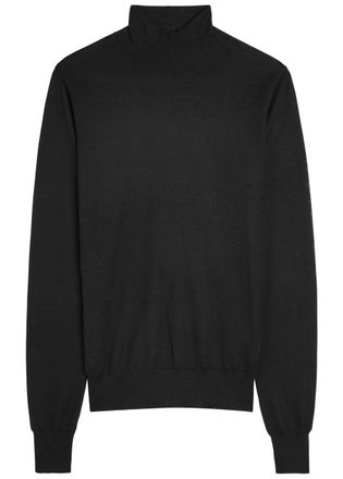 Joseph High-neck Cashmere Knit top - Black - Xxs (UK4 / Xxs)