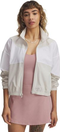 Under Armour Rival geweven lichtgewicht jas met relaxte pasvorm voor dames (Wit)