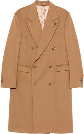 Lardini Double-breasted Peak-lapels Coat