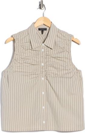 Rag & Bone Georgina Ruched Shirt in Sandstorm at Nordstrom Rack, Size X-Large