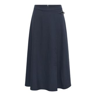 Kaffe Midi Rok - Dames - Rokken - Grijs - Maat: XS