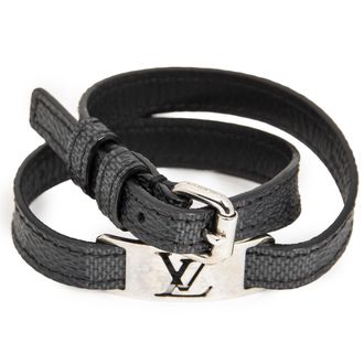 Louis Vuitton Pre-owned Womens Sign It Double Wrap Bracelet - Black - One Size