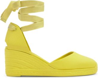 Castaner Careen Espadrille - Dames - Sleehakken - Groen - 40 EU - Katoen - Schoenen