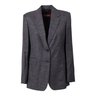Max Mara Blazers, female, Blue, Size: L Hodeida Blazer