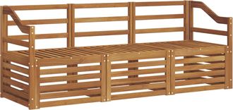 vidaXL Juegos De Sof&aacute;s 3 Uds. Natural Madera De Acacia S&oacute;lida Vidaxl