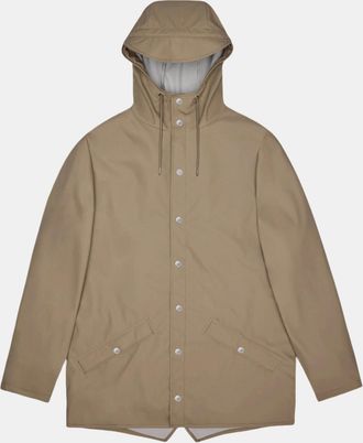 Rains Womens Rains Unisex Jacket - 133 Beige - Brown - Size: 10/8