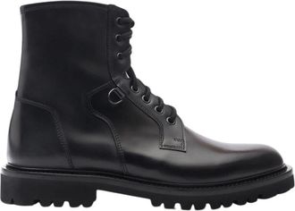 Scarosso Wooster IV Veterlaarzen - Heren - Veterlaarzen - Zwart - 43 EU - Leer - Schoenen