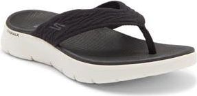 Skechers Go Walk Flex Flip Flop Sandal - Splendor in Black at Nordstrom Rack, Size 12