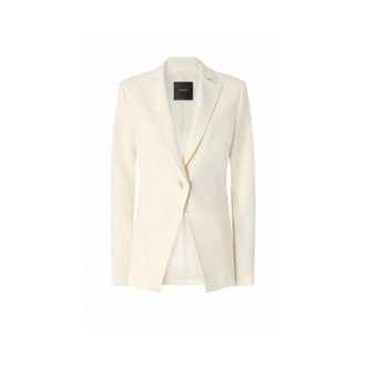 Pinko Pinko, Dames, Jassen, Wit, Maat: M Zijde