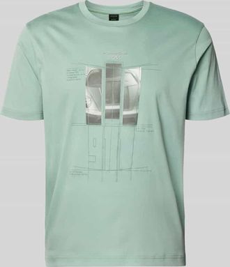 HUGO BOSS Regular Fit T-Shirt aus reiner Baumwolle Modell SPIRIT70 in Lind, Gr&ouml;&szlig;e XXXL