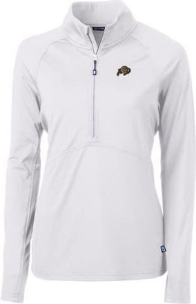 Cutter & Buck Womens Cutter & Buck White Colorado Buffaloes Adapt Eco Knit Half-Zip Pullover Jacket at Nordstrom, Size X-Small