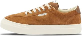 Stepney Workers Club Bruine Su&egrave;de Cup Sneakers Geo-Merged Afwerking - Heren - Sneakers - Bruin - 43 EU - Su&egrave;de - Schoenen