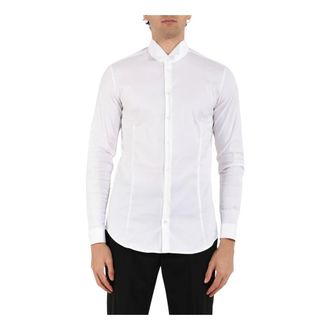 Patrizia Pepe Heren, Overhemden, Wit, Maat: 2XL Katoen