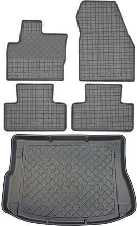 OEM Land Rover Range Rover Evoque L538 Suv (3/5 Puertas) De 07.2011 A 03.2019. Juego: Alfombrillas De Goma Para Coche + Alfombrilla Para Maletero