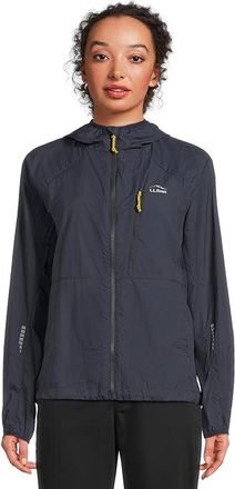 L.L.Bean Stowaway Windbreaker Womens Jacket Bright Navy : XS, Nylon